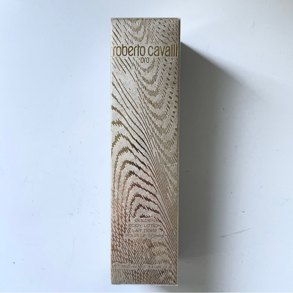 ROBERTO CAVALLI Oro Golden Body Lotion 150ml NIB RARE Retired Luxury Skin Cream
